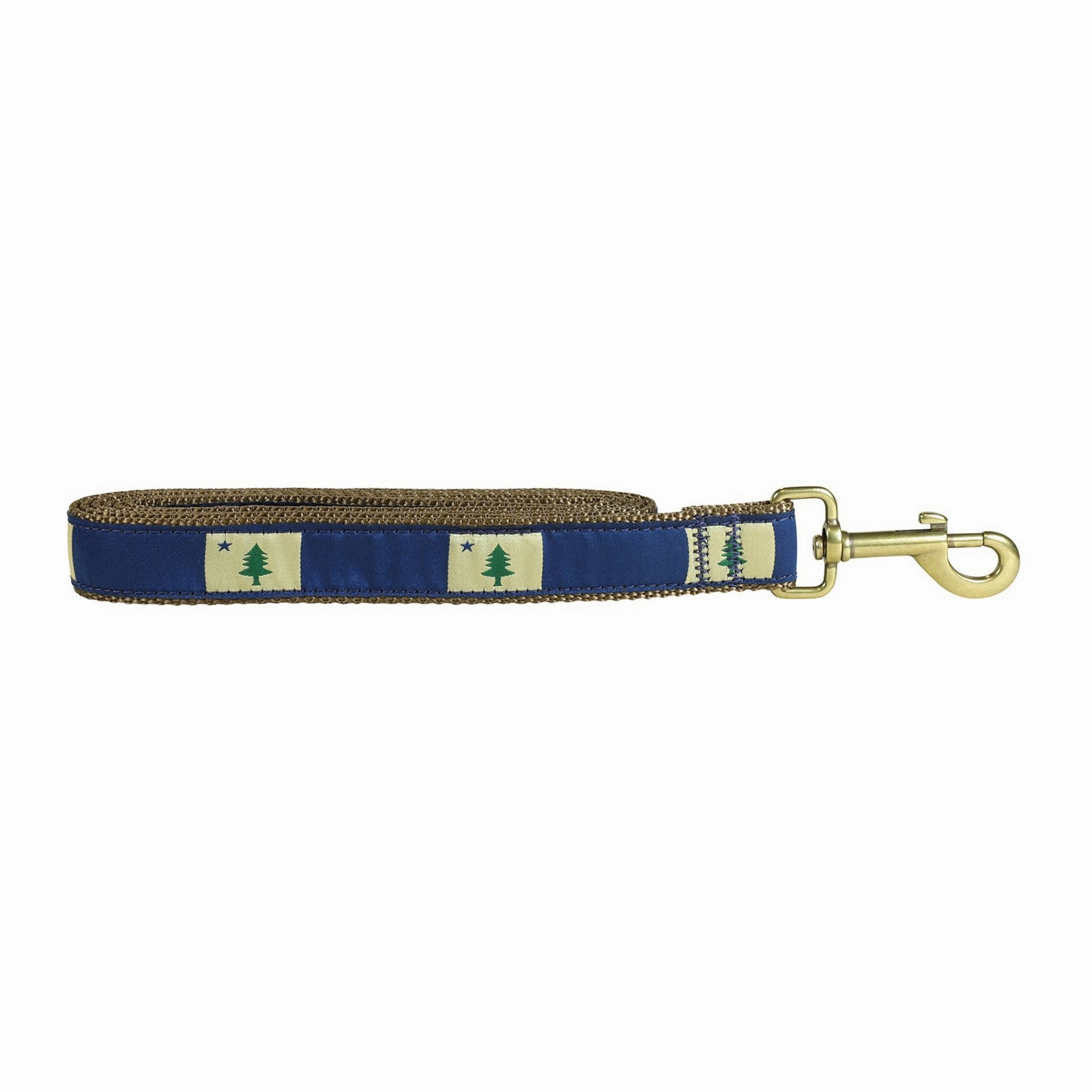 Original Maine Flag Ribbon Dog Leash