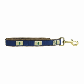 Original Maine Flag Ribbon Dog Leash
