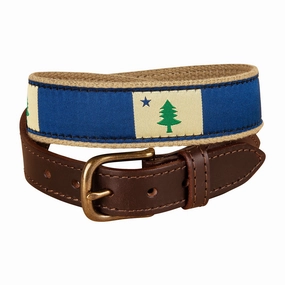 Original Maine Flag Youth Ribbon Club Belt