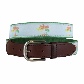Palm Trees Ribbon Club Belt
