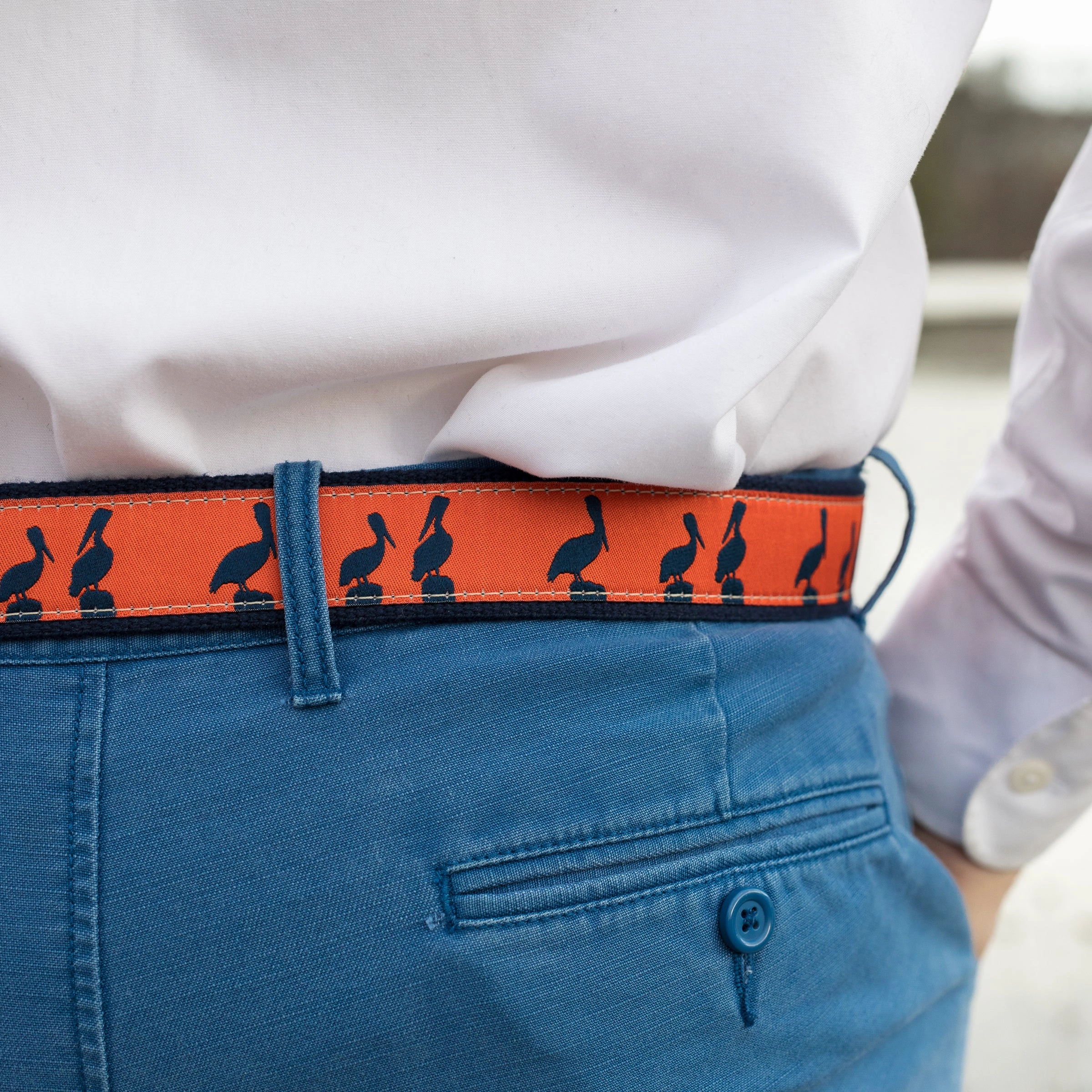 Pelican Sunset Ribbon Club Belt