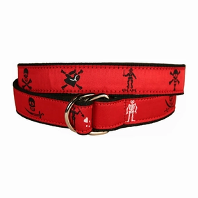 Pirate Flags Ribbon D-Ring Belt