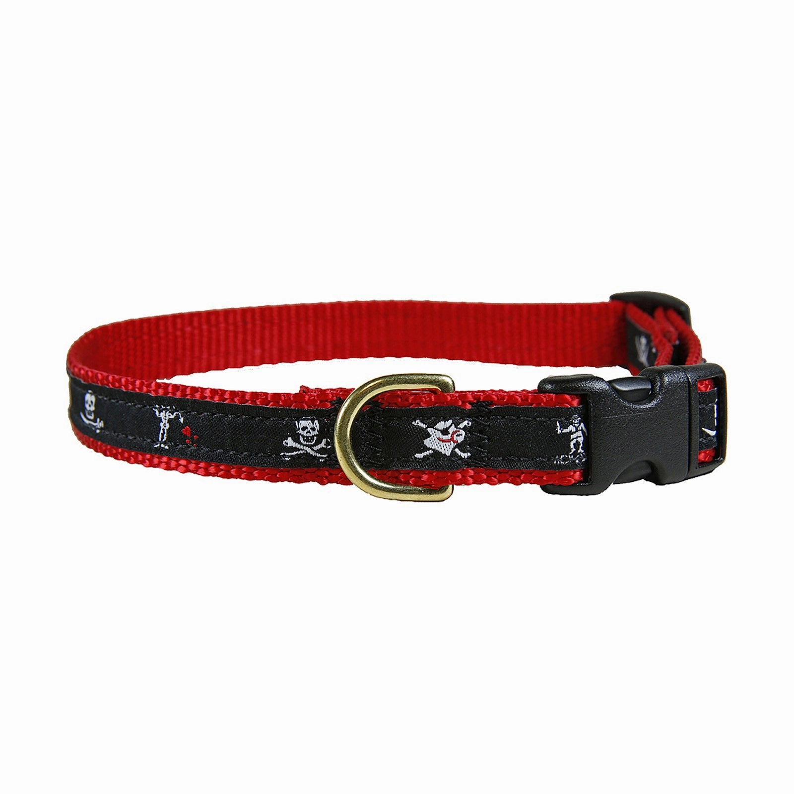 Pirate Flags Ribbon Dog Collar