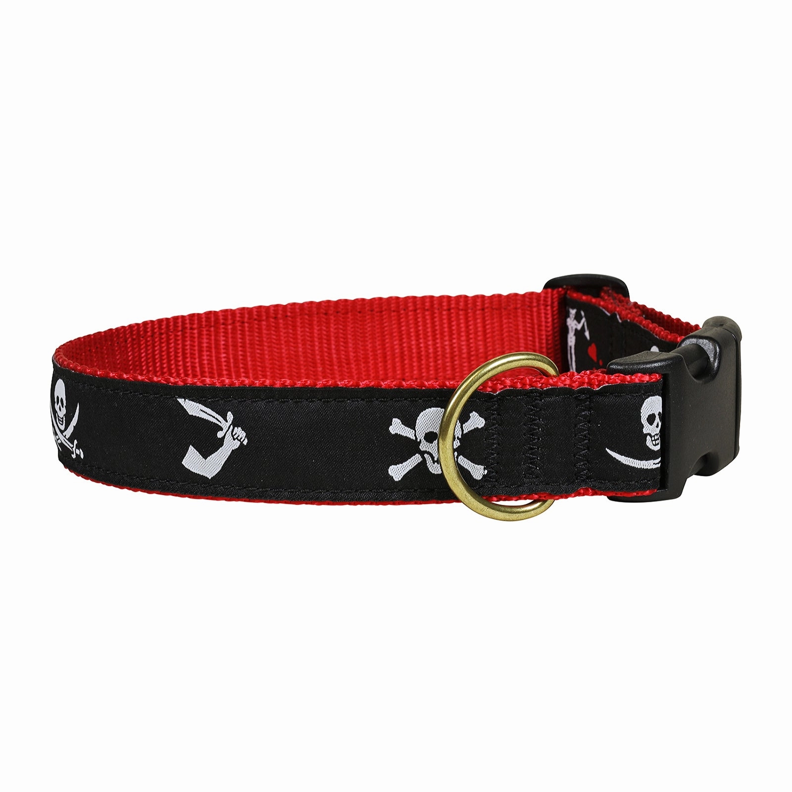 Pirate Flags Ribbon Dog Collar