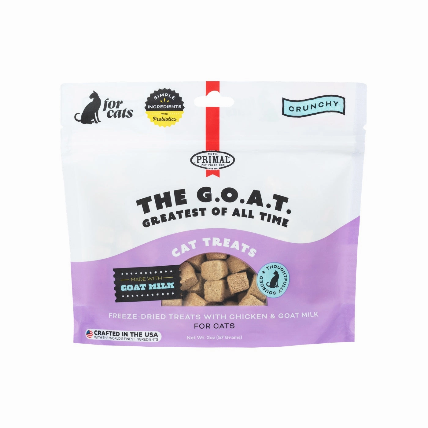 Primal Cat Freeze-Dried Chicken & Goat Milk Treats 2oz