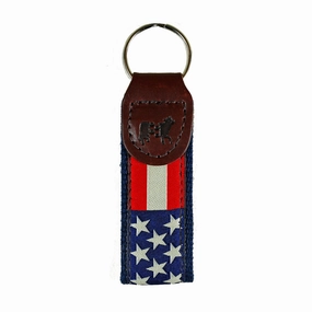 Retro Flag Key Fob