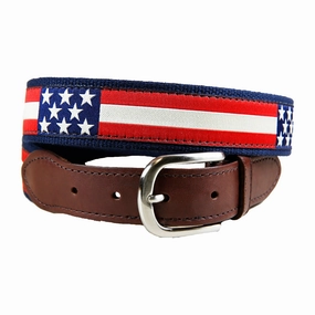 Retro Flag Ribbon Club Belt