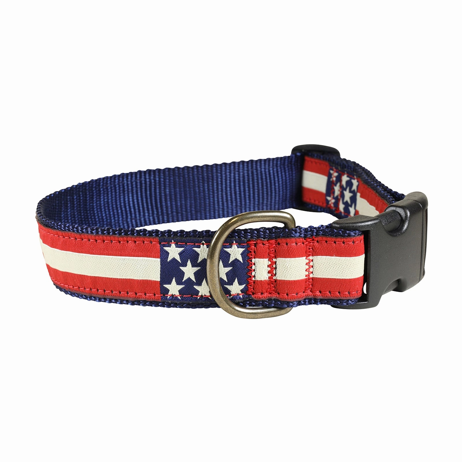 Retro Flag Ribbon Dog Collar