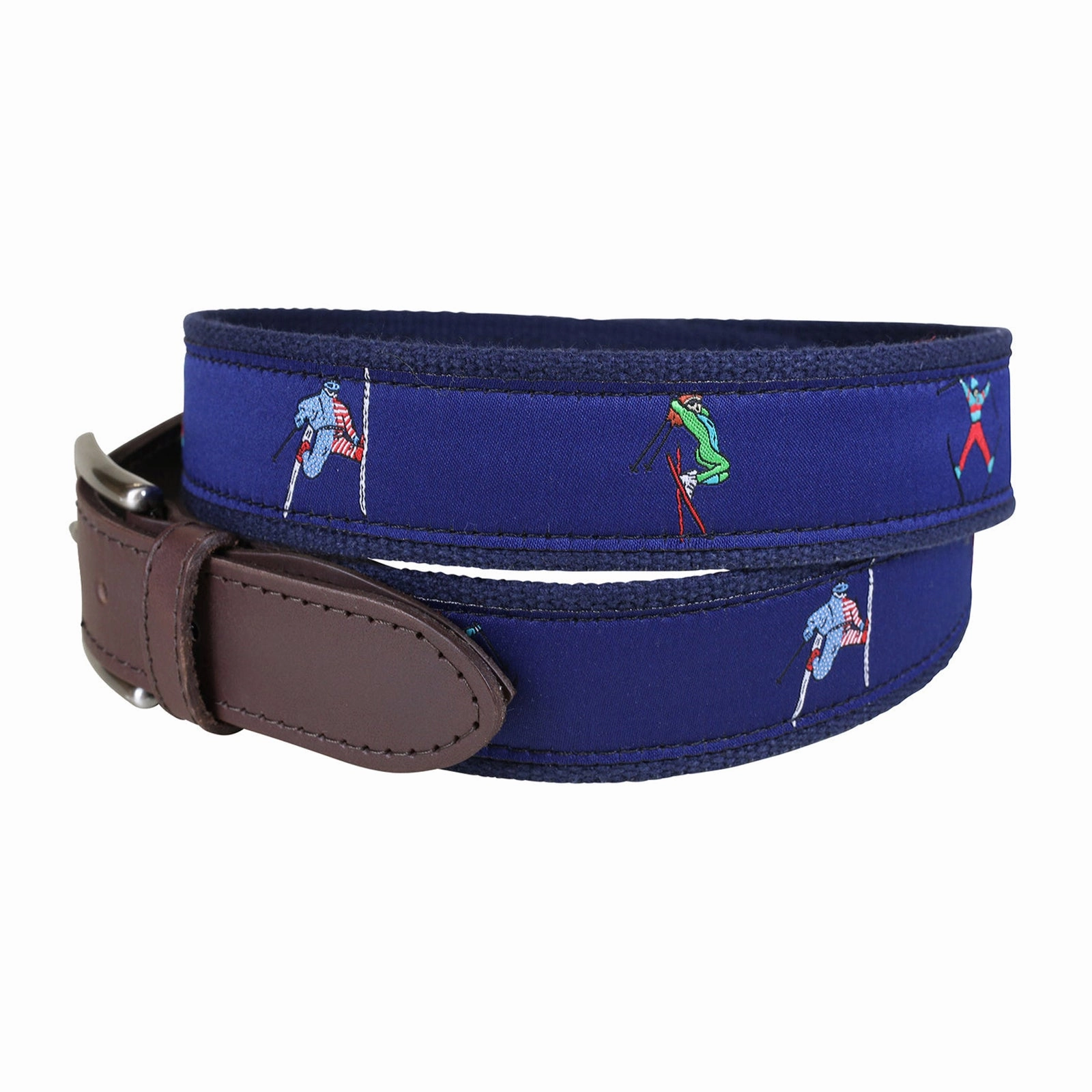 Retro Skier Ribbon Club Belt