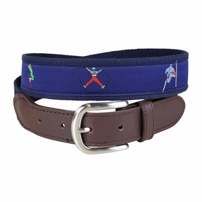 Retro Skier Ribbon Club Belt