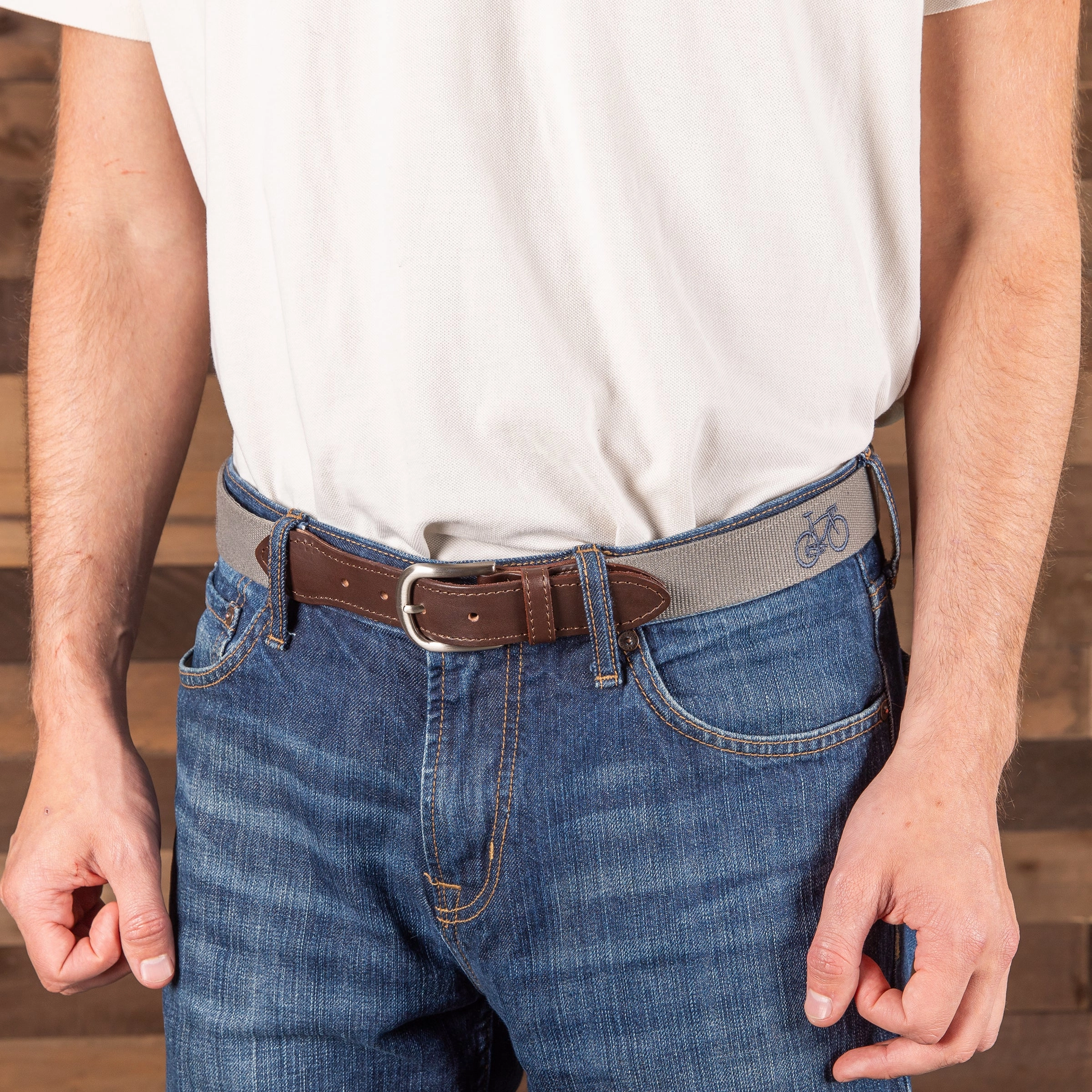 Road Bike Embroidered Belt