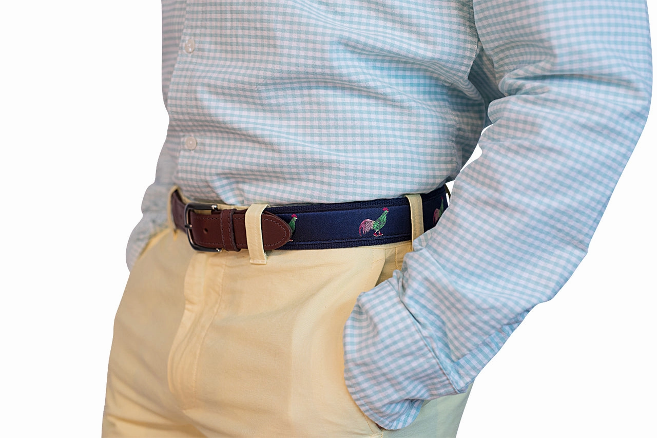 Rooster in Hi Tops Ribbon Club Belt