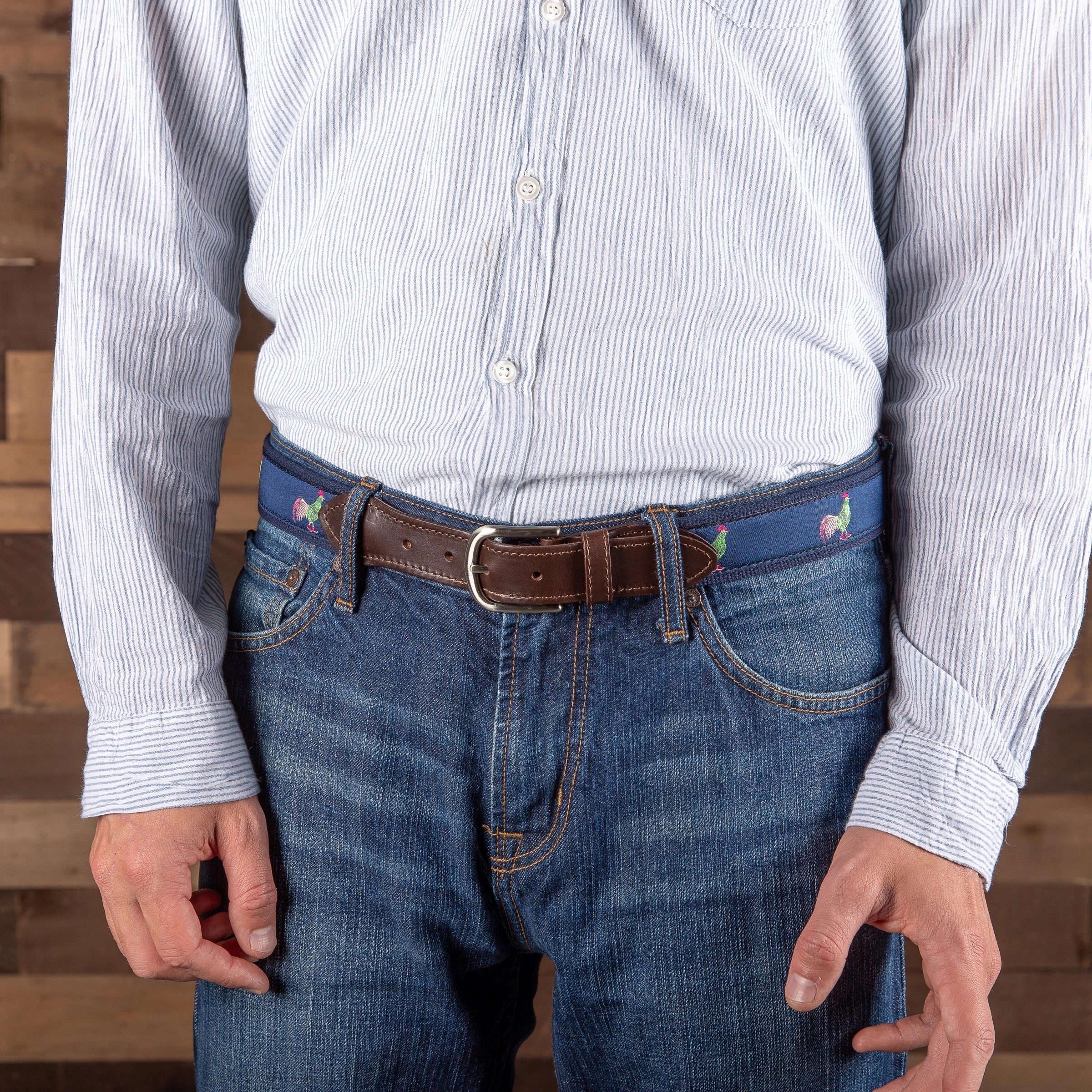Rooster in Hi Tops Ribbon Club Belt