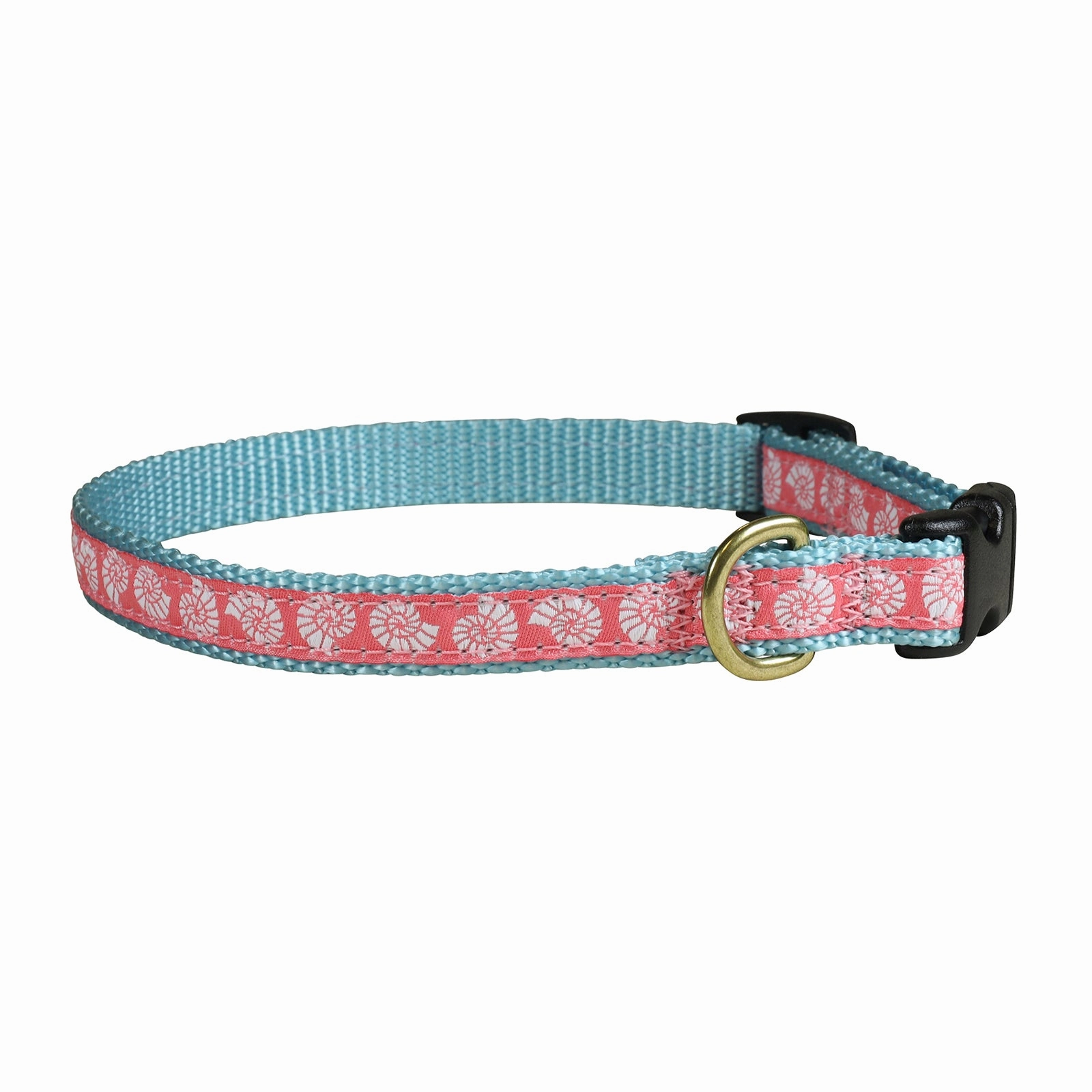 Seashells Ribbon Dog Collar
