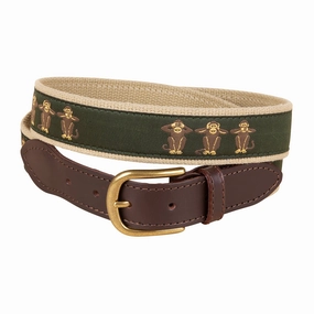 See No | Hear No | Speak No Evil Ribbon Club Belt