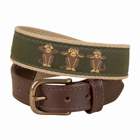 See No | Hear No | Speak No Evil Youth Ribbon Club Belt