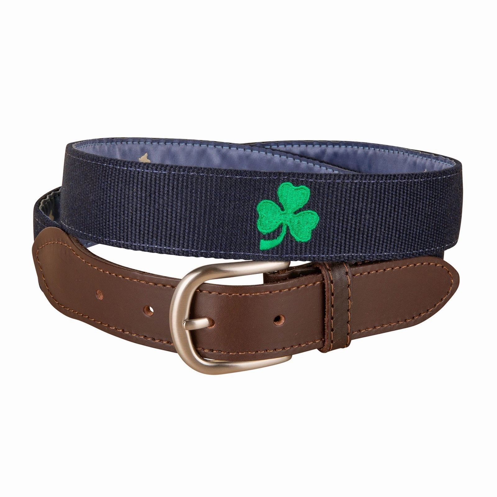 Shamrock Embroidered Belt
