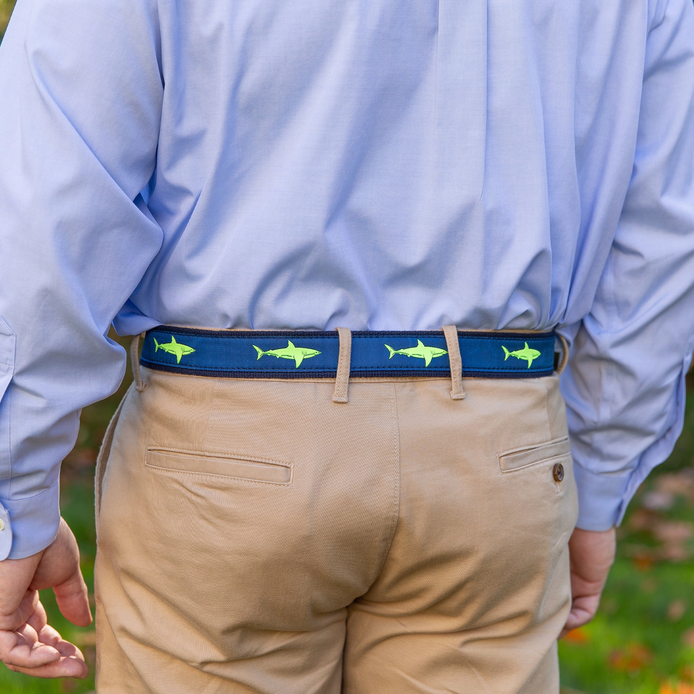 Shark Ribbon D-Ring Belt