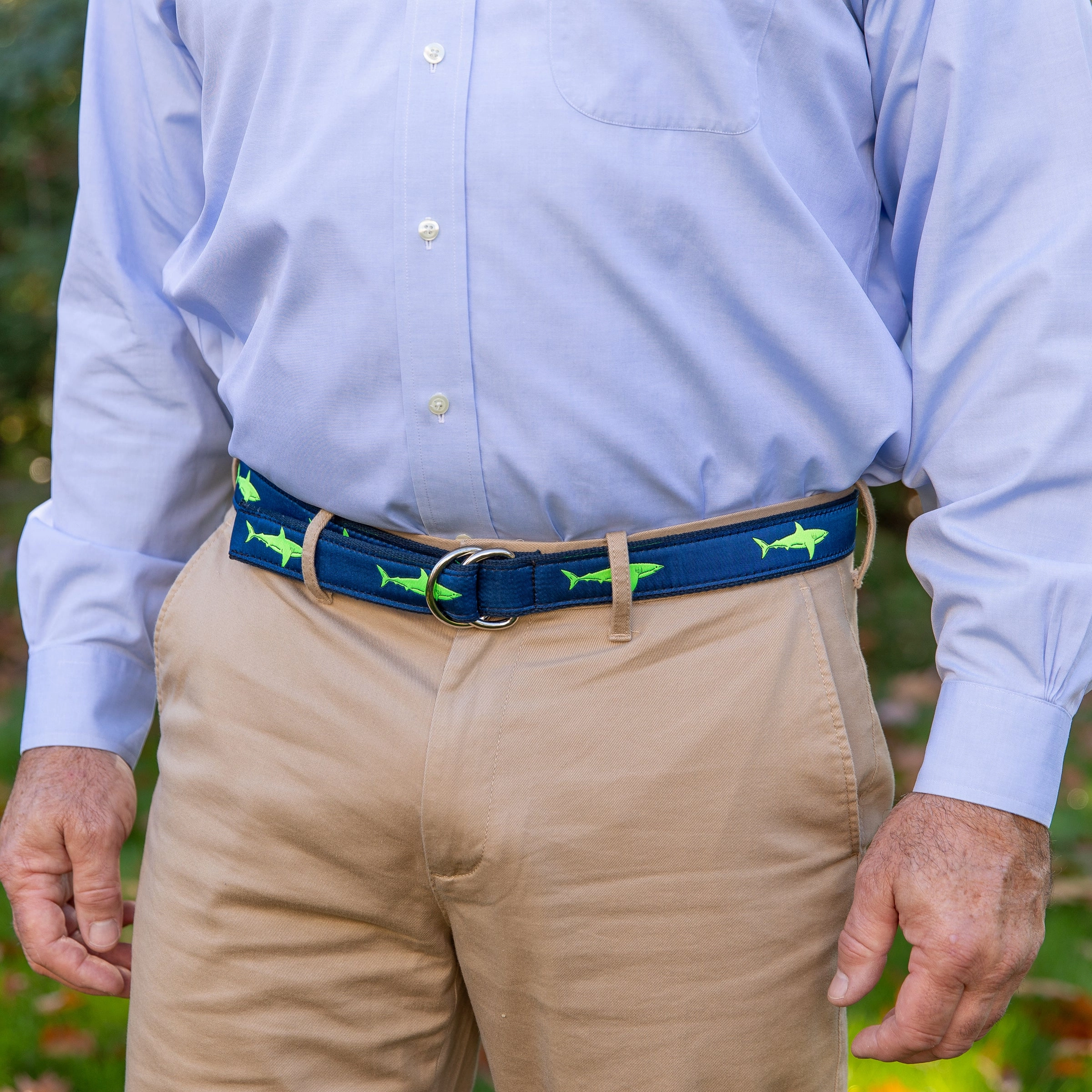 Shark Ribbon D-Ring Belt