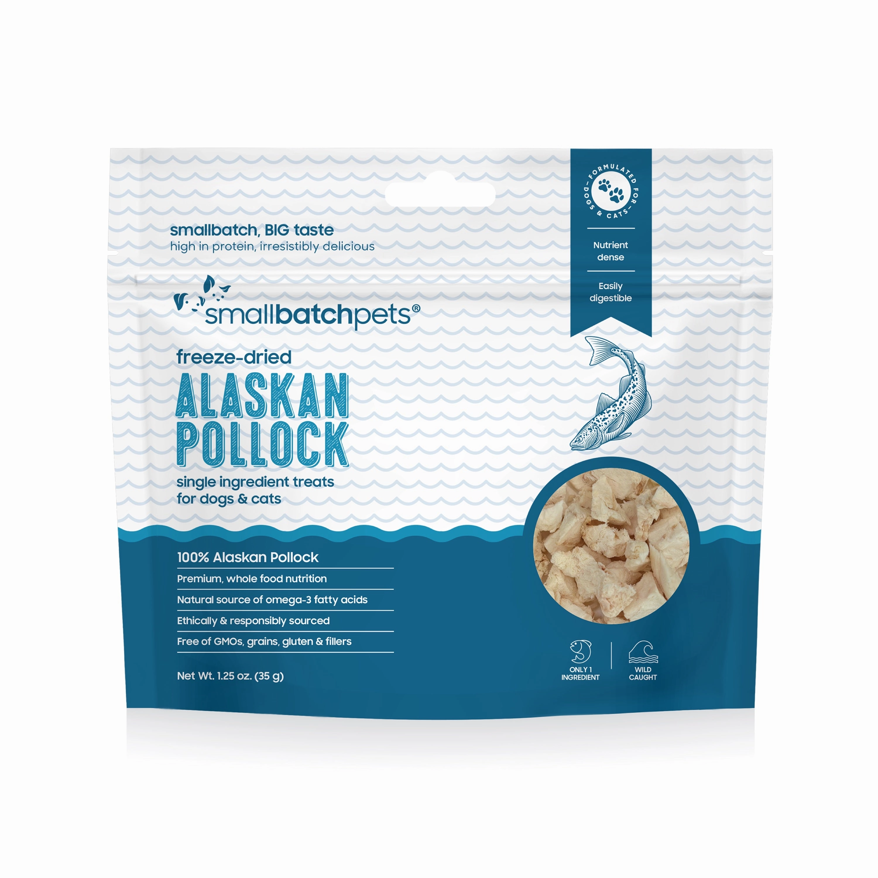 Smallbatch Freeze-Dried Alaskan Pollock 1.25oz