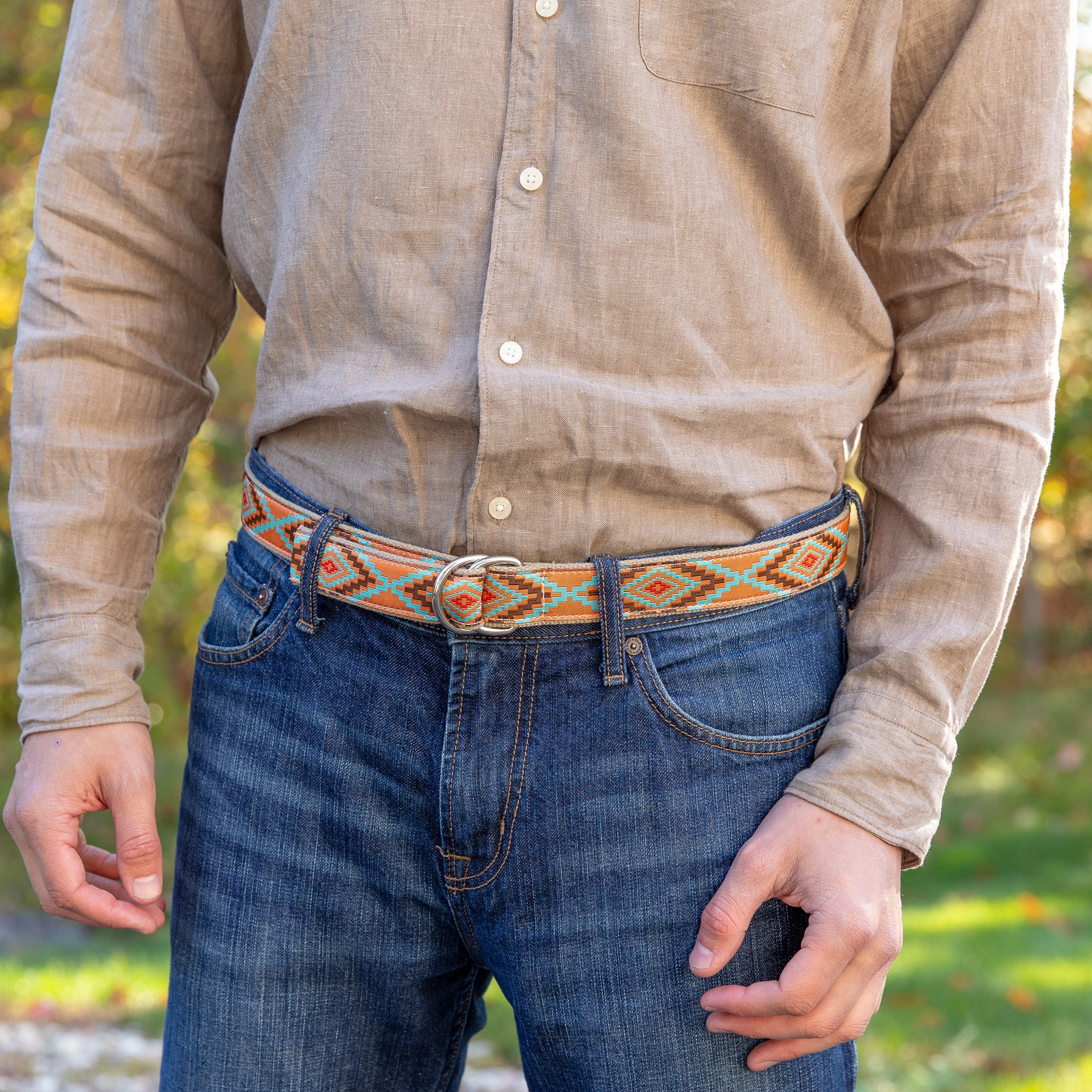 Southwest Ribbon D-Ring Belt