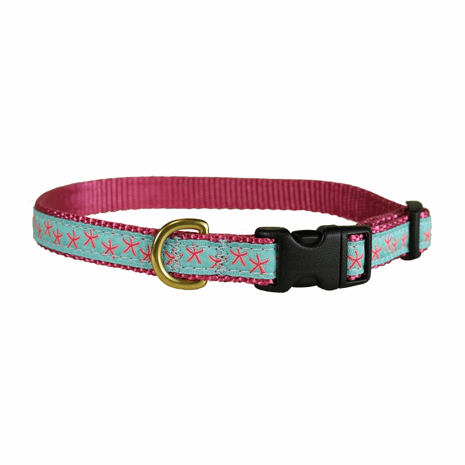 Starfish Ribbon Dog Collar