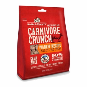 Stella & Chewy's Carnivore Crunch Beef Dog Treats 3.25oz