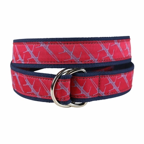 Straight Four Crew Shell Ribbon D-Ring Belt