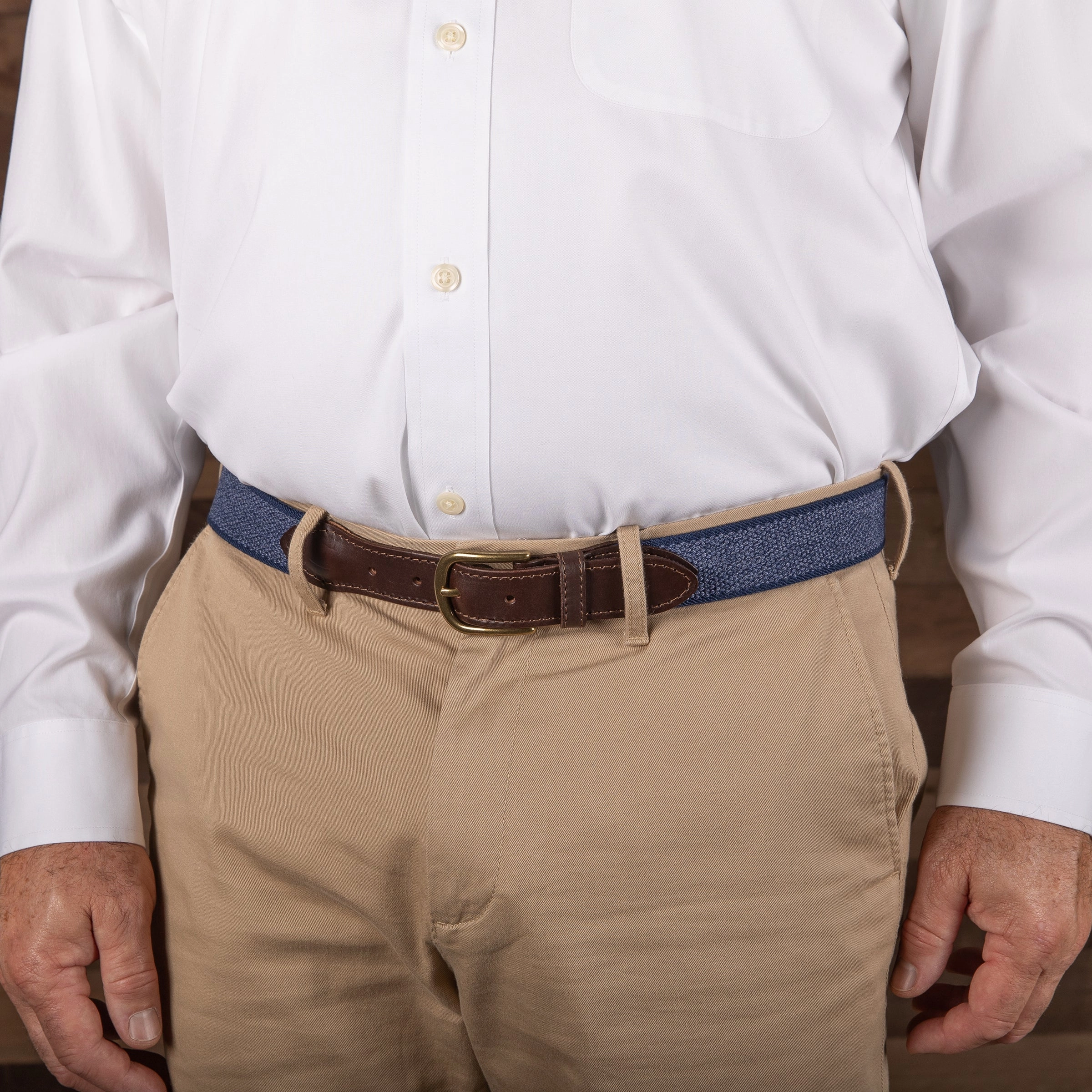 Stretch Heather Webbing Club Belt