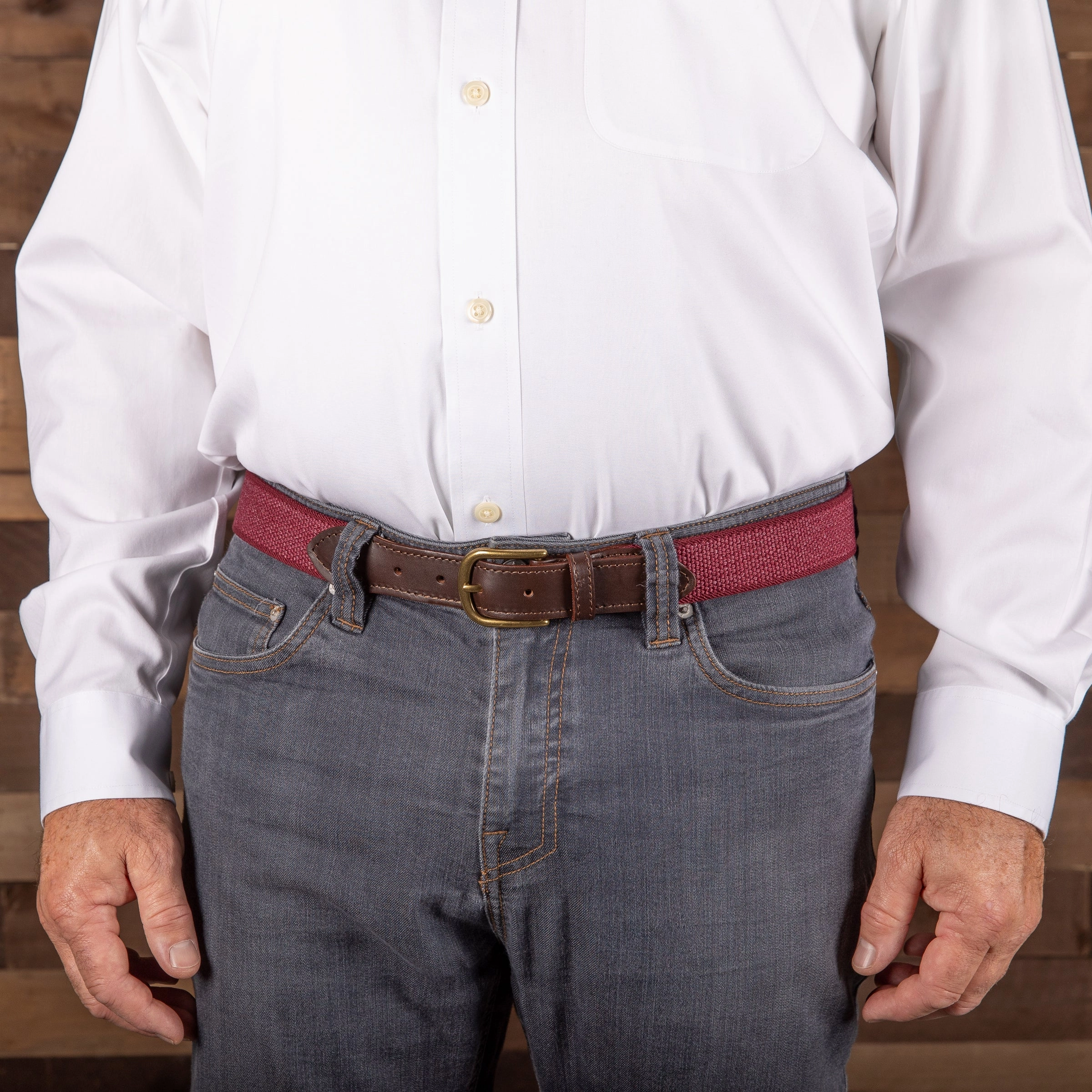 Stretch Heather Webbing Club Belt