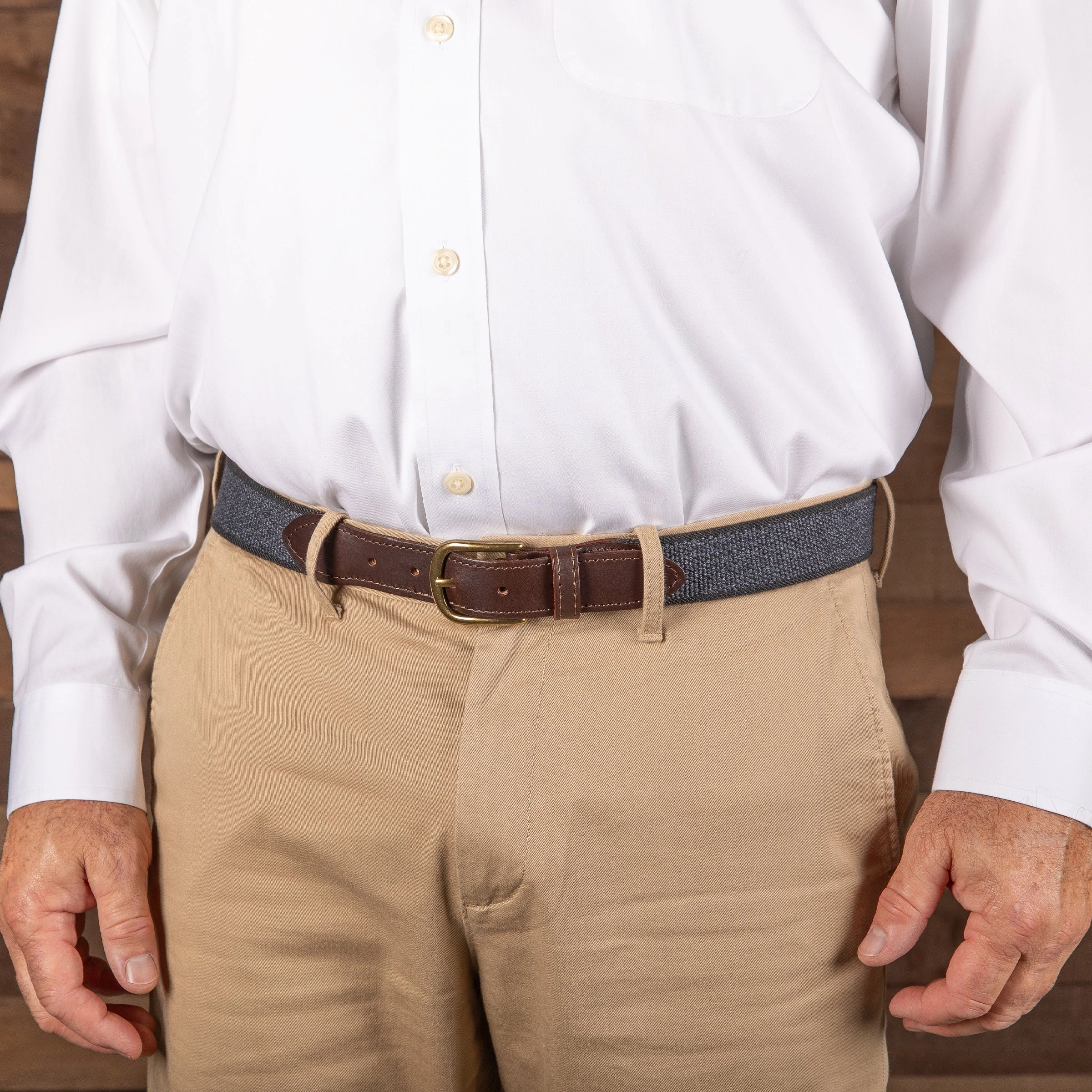 Stretch Heather Webbing Club Belt