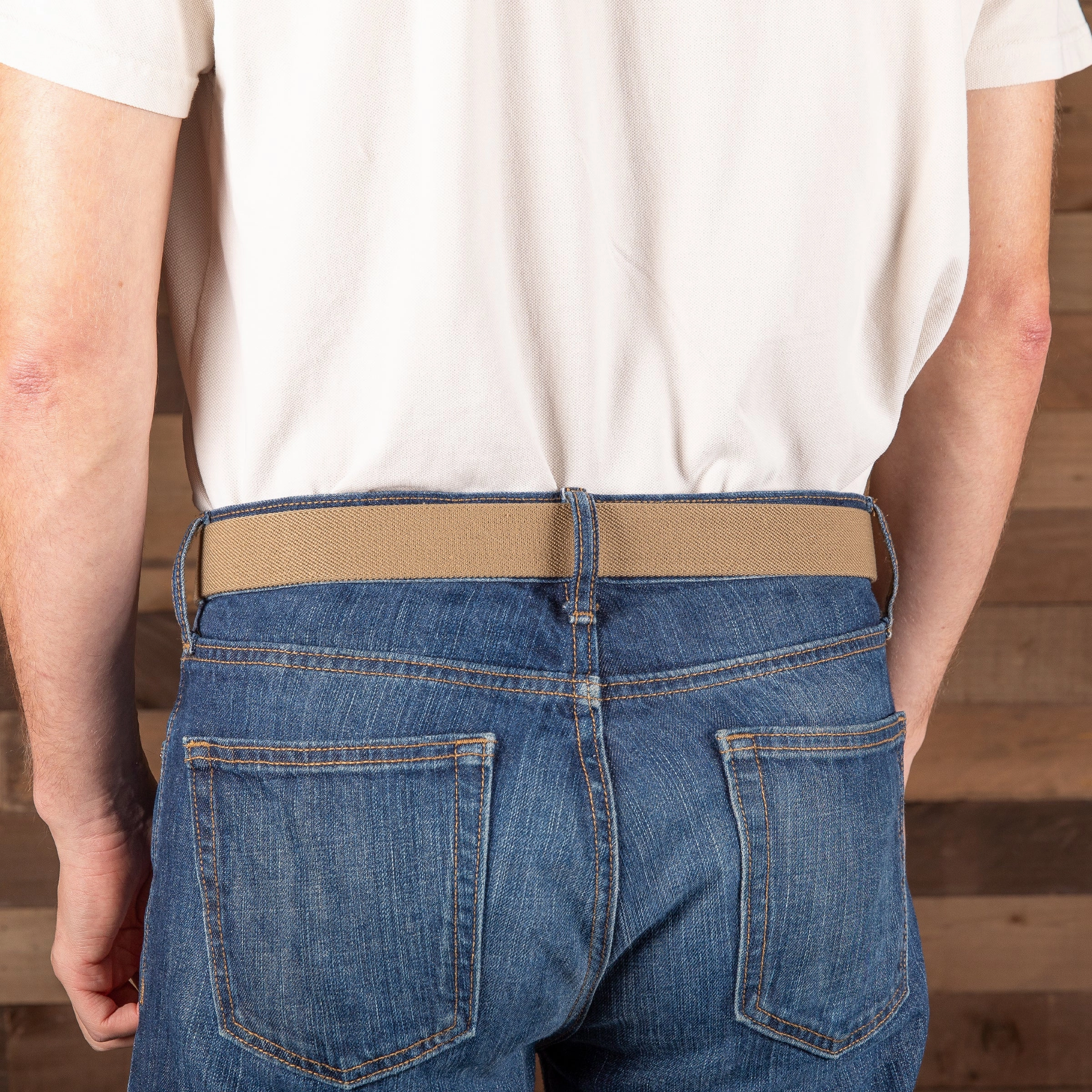 Stretch Solid Color Webbing Club Belt