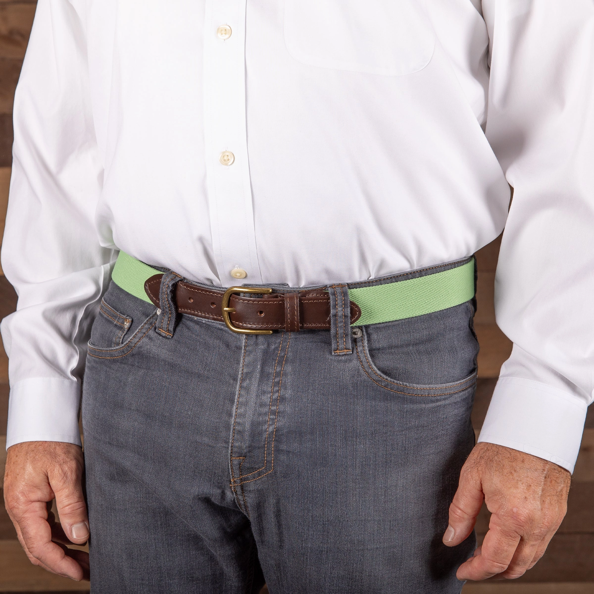 Stretch Solid Color Webbing Club Belt