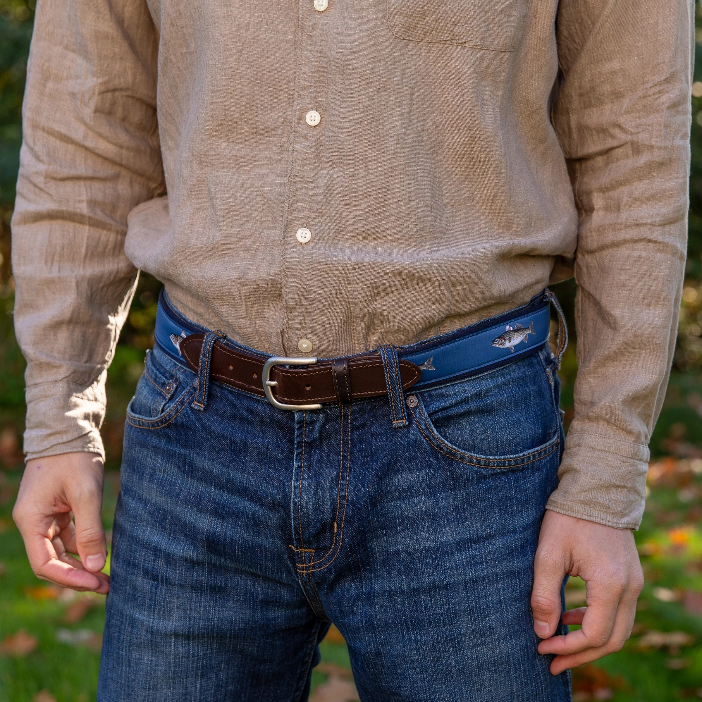 Striped Bass Ribbon Club Belt