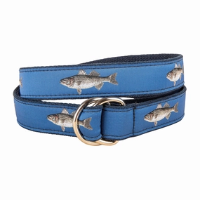 Striped Bass Ribbon D-Ring Belt
