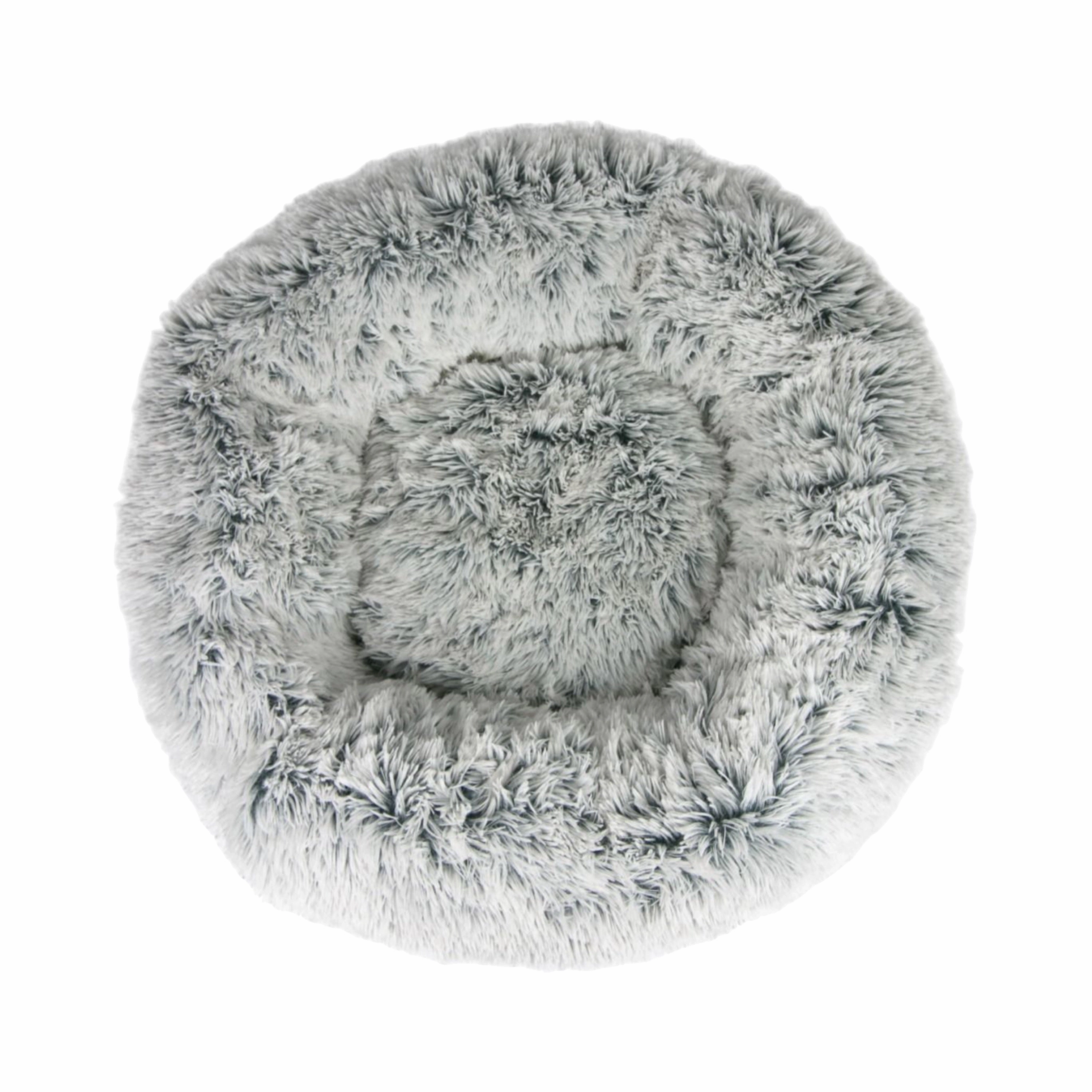 Tall Tails Cuddle Donut Bed Frosted Grey/ White