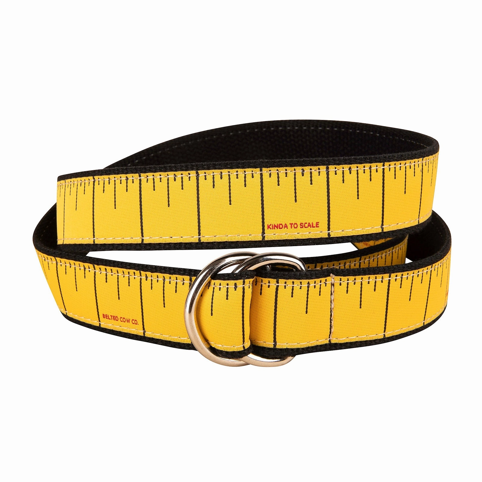 Tape Measure Ribbon D-Ring Belt