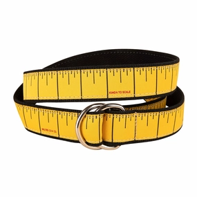Tape Measure Ribbon D-Ring Belt