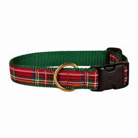 Tartan Plaid Ribbon Dog Collar