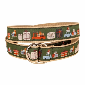 The Most Wonderful Time of the Year Ribbon D-Ring Belt