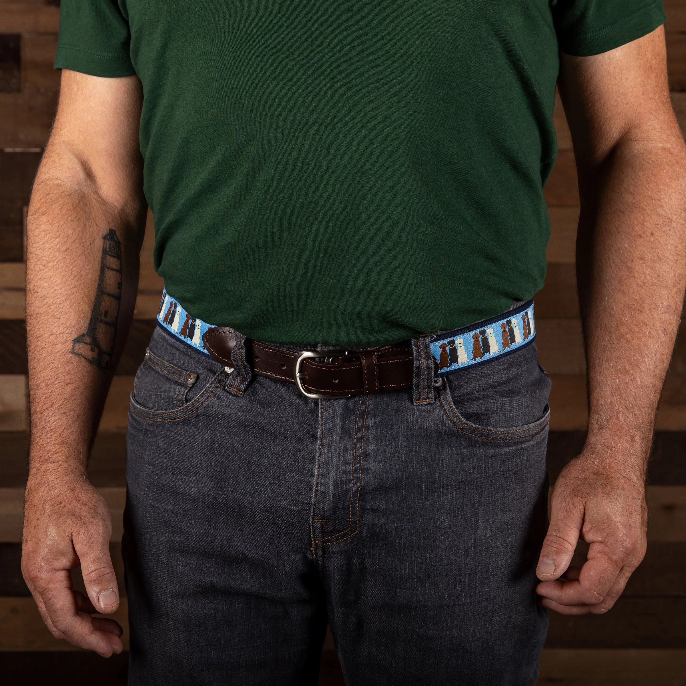 Three Labs Ribbon Club Belt