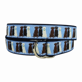 Three Labs Ribbon D-Ring Belt