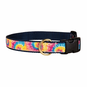 Tie Dye Ribbon Dog Collar