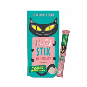 Tiki Cat Chicken & Shrimp Stix Cat Treats (6pk)