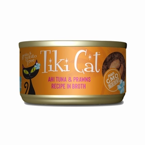 Tiki Cat Grill Ahi Tuna & Prawns in Broth Can