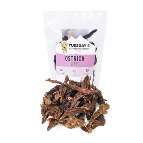 Tuesday's Natural Dog Company Ostrich Jerky 4oz