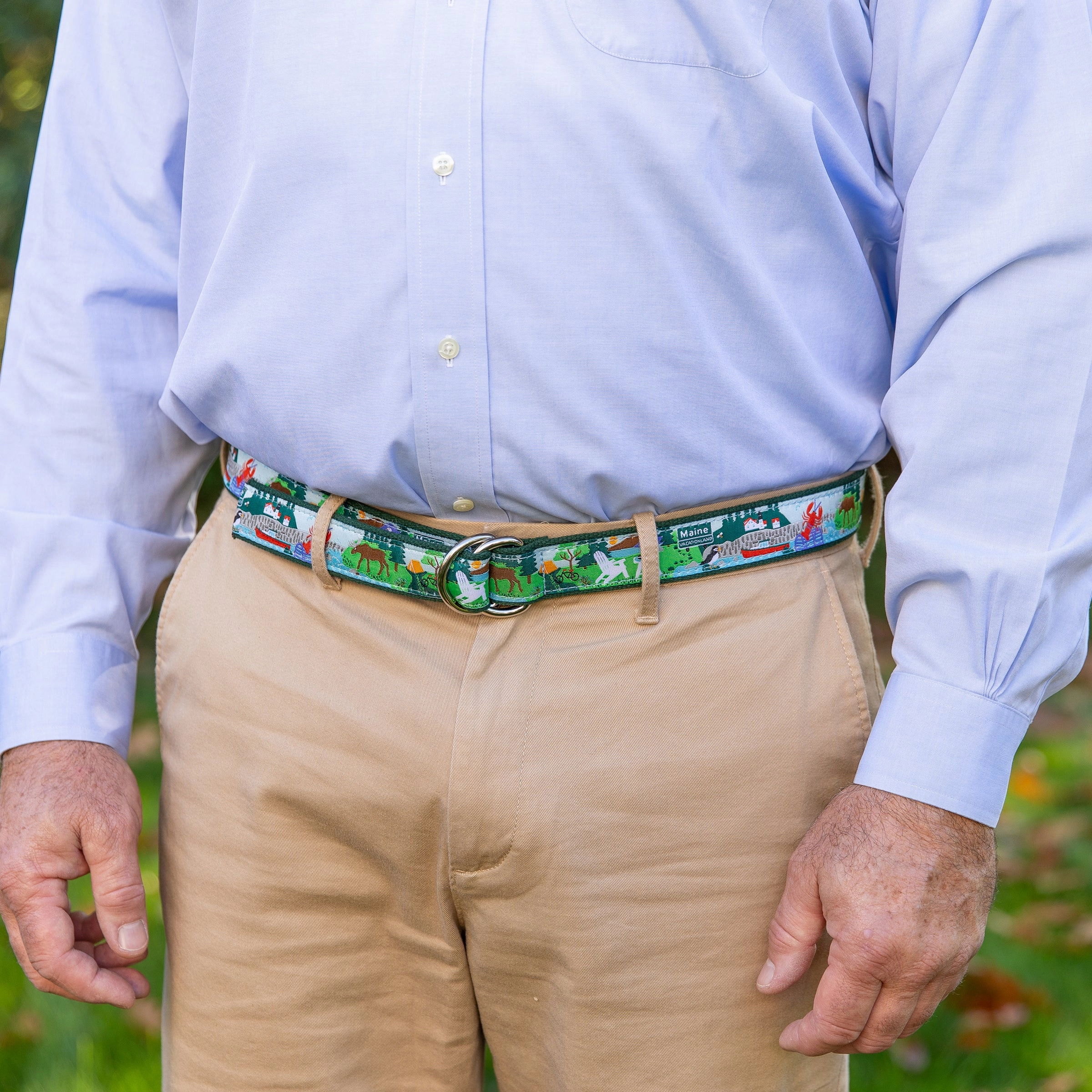 Vacationland Ribbon D-Ring Belt