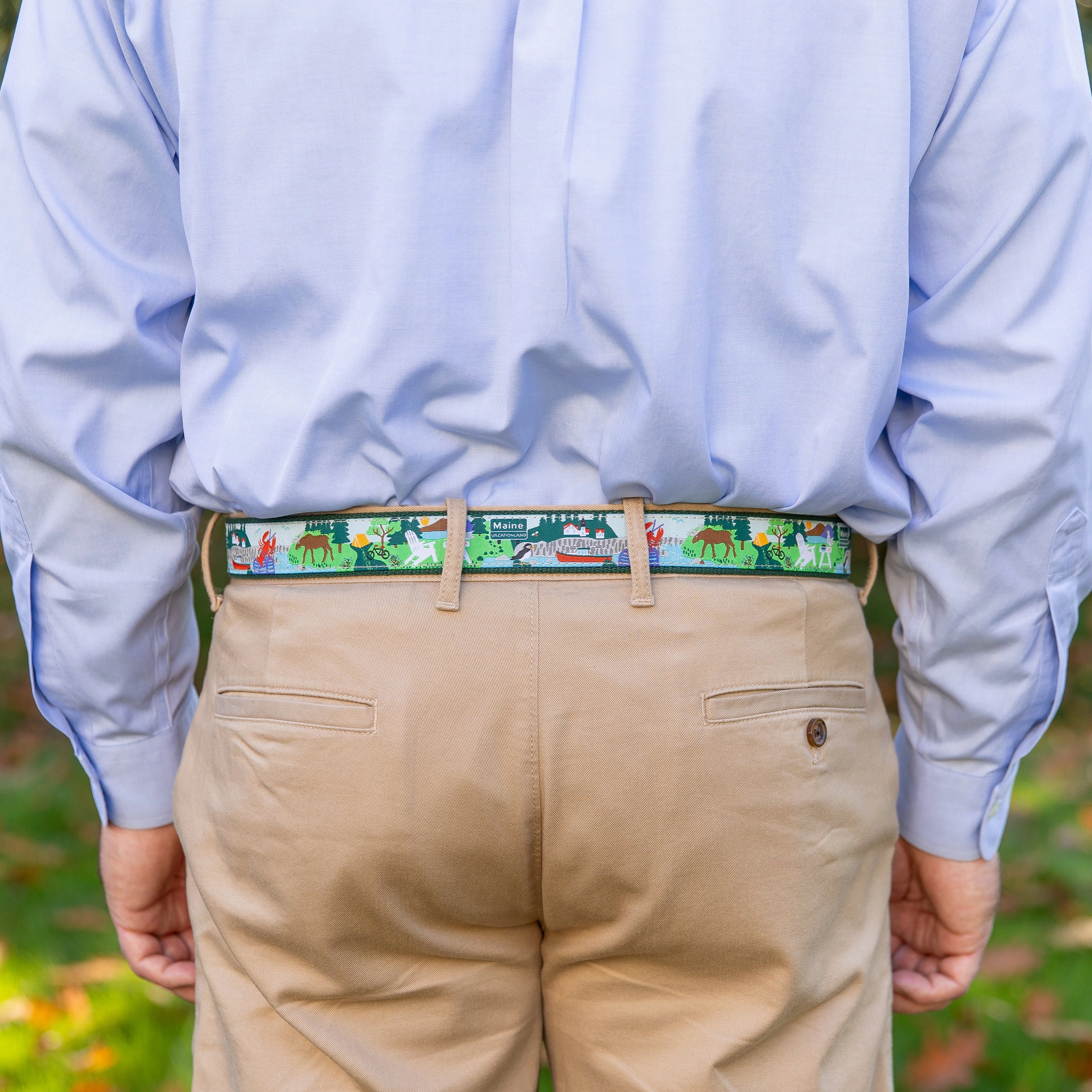 Vacationland Ribbon D-Ring Belt