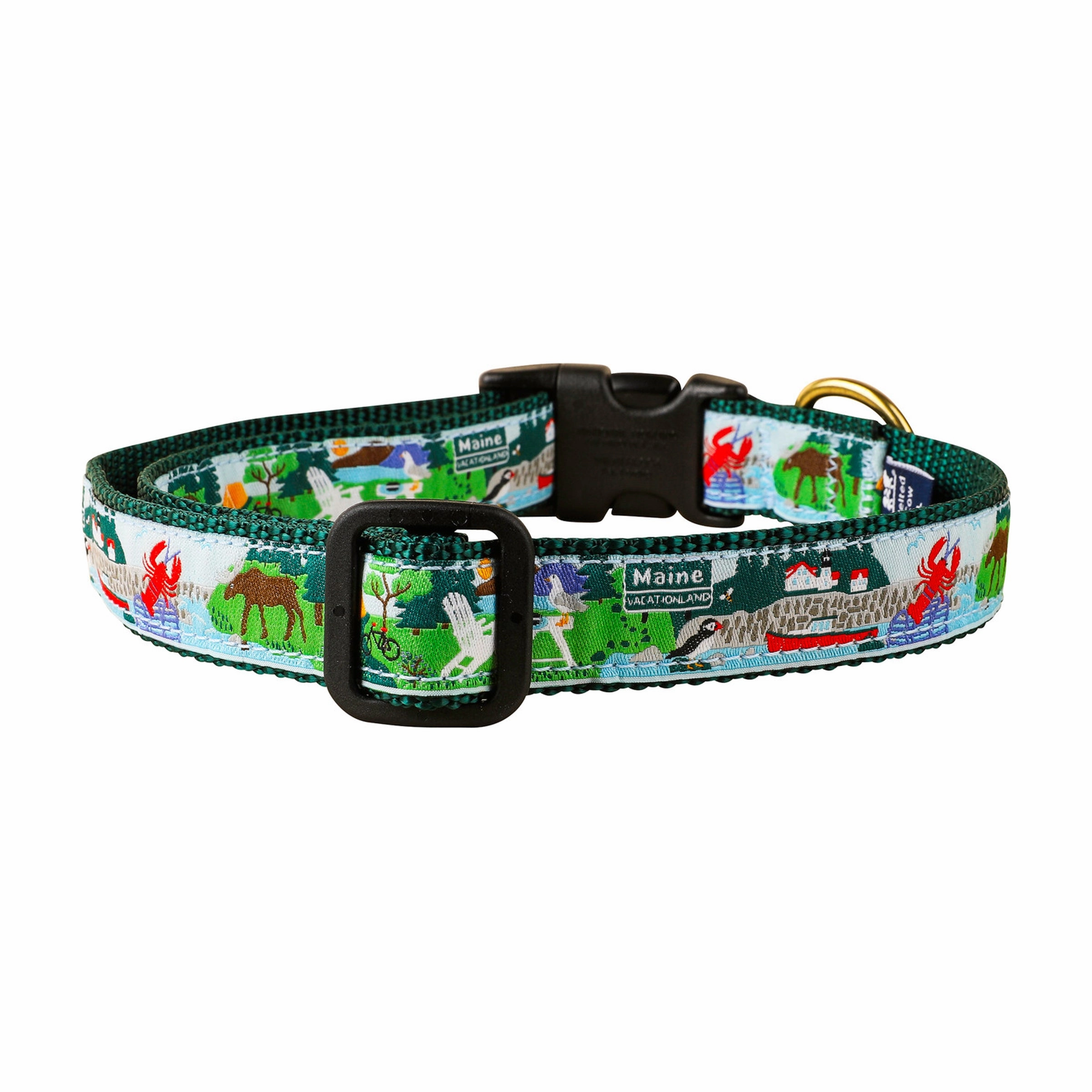 Vacationland Ribbon Dog Collar