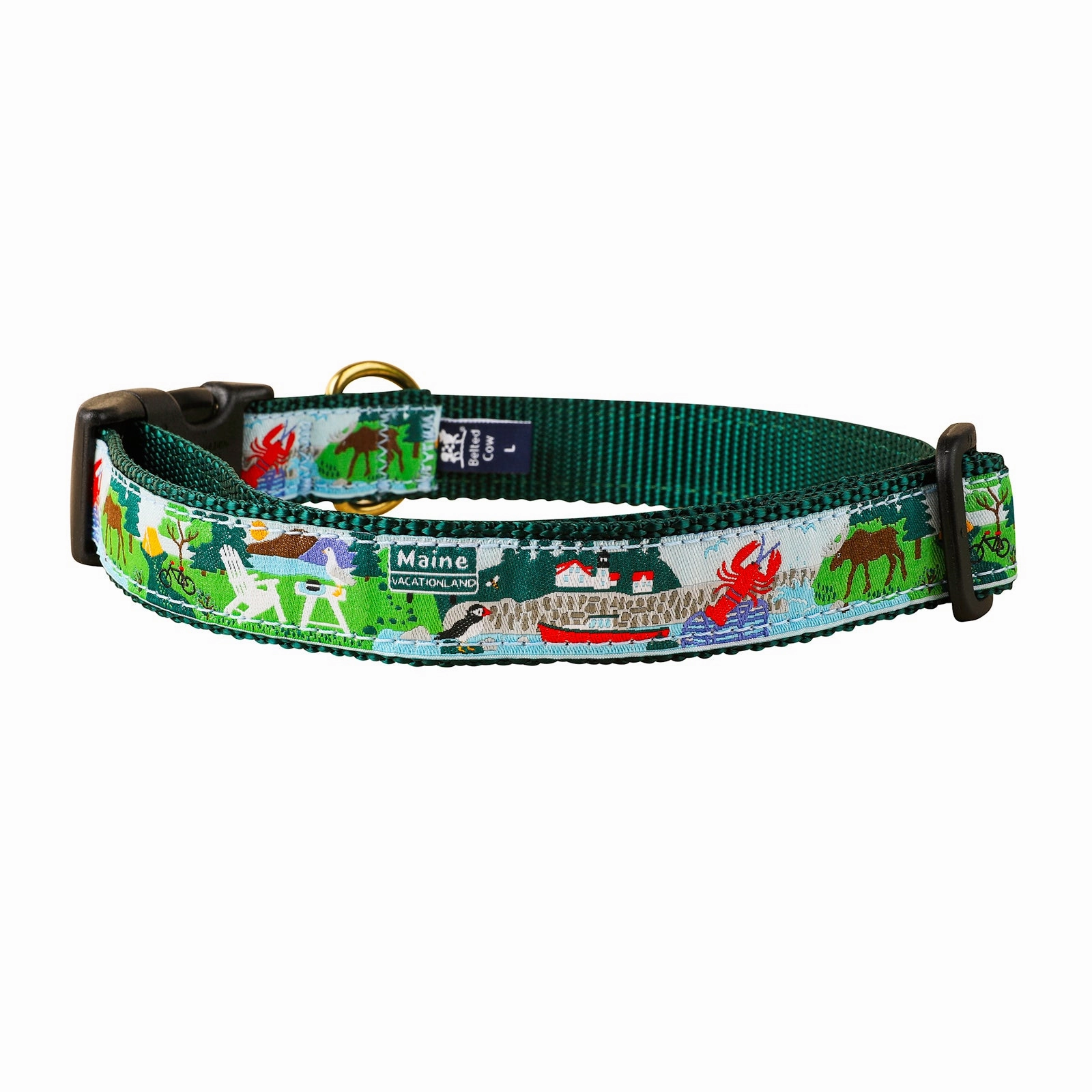 Vacationland Ribbon Dog Collar